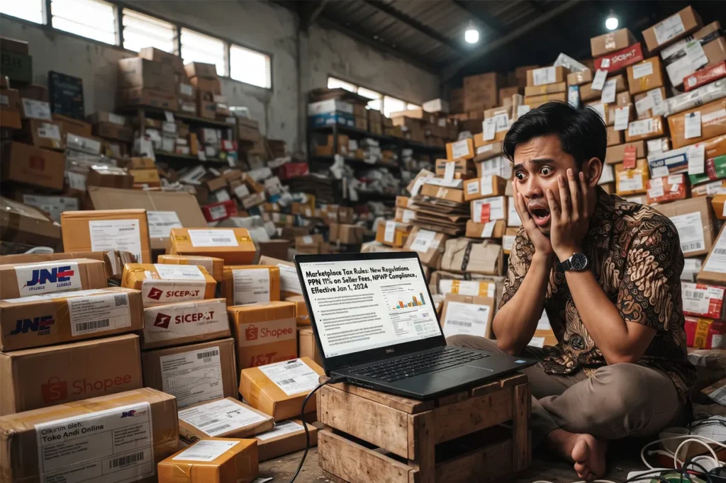 pajak pedagang online marketplace
